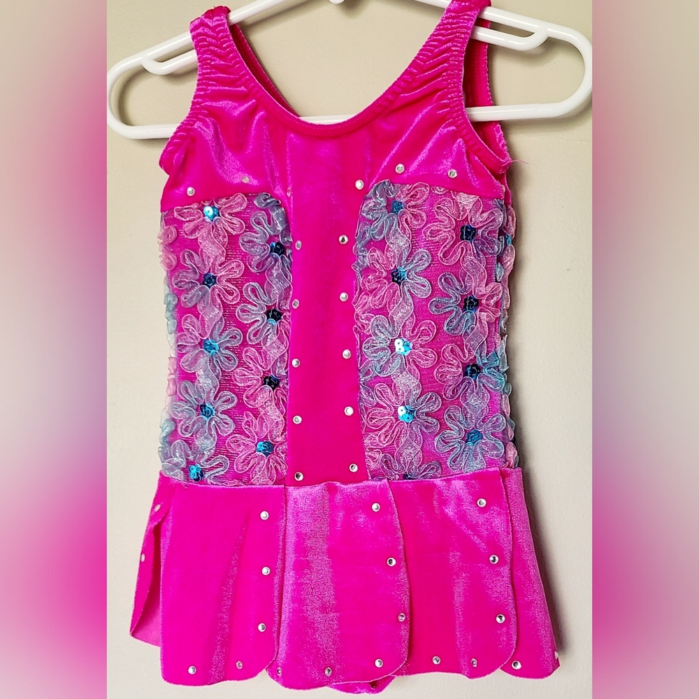 Velvet and lace dance costume